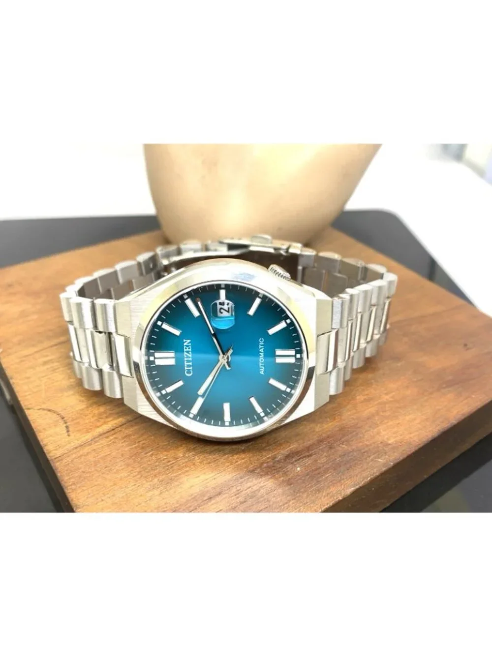 Citizen Men's Watch NJ0151-88X Tsuyosa Automatic Blue Dial Silver Steel 40mm